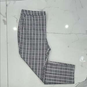 Men's Black and White Checkered Pants